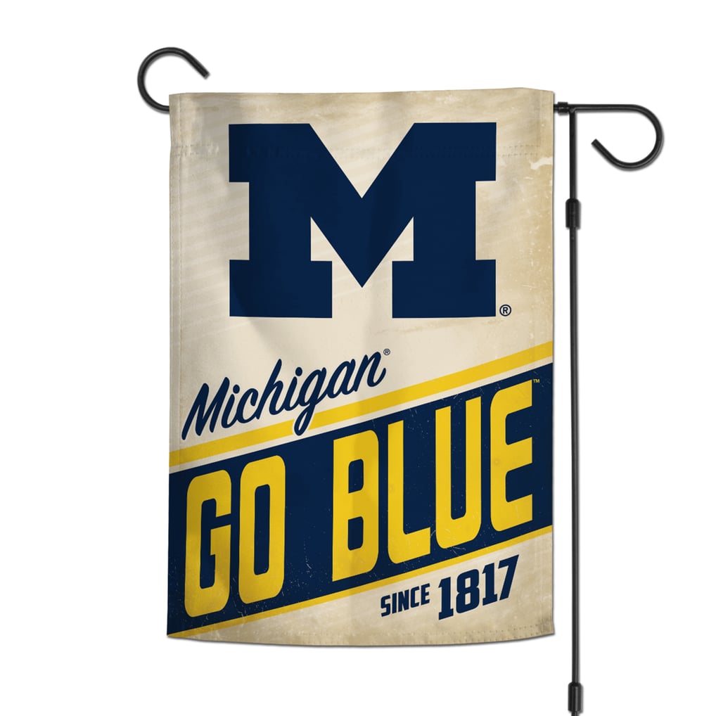 Michigan Wolverines WinCraft 12" x 18" Throwback Logo Double-Sided Garden Flag