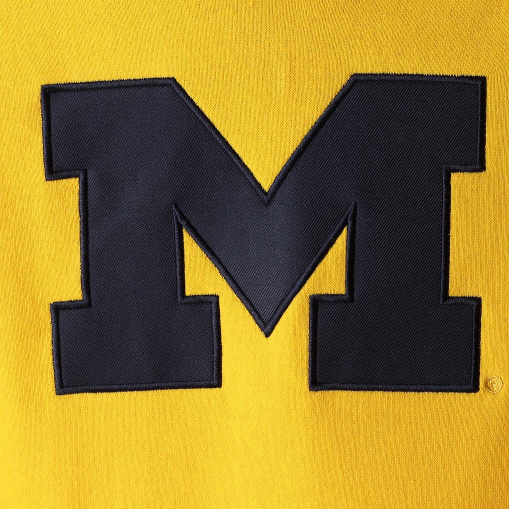 Michigan Wolverines Women's Team Big Logo Pullover Hoodie - Maize