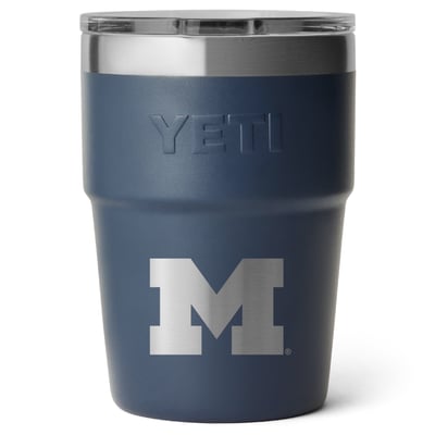 Michigan Wolverines YETI 16oz. Rambler Stackable Cup with MagSlider Lid