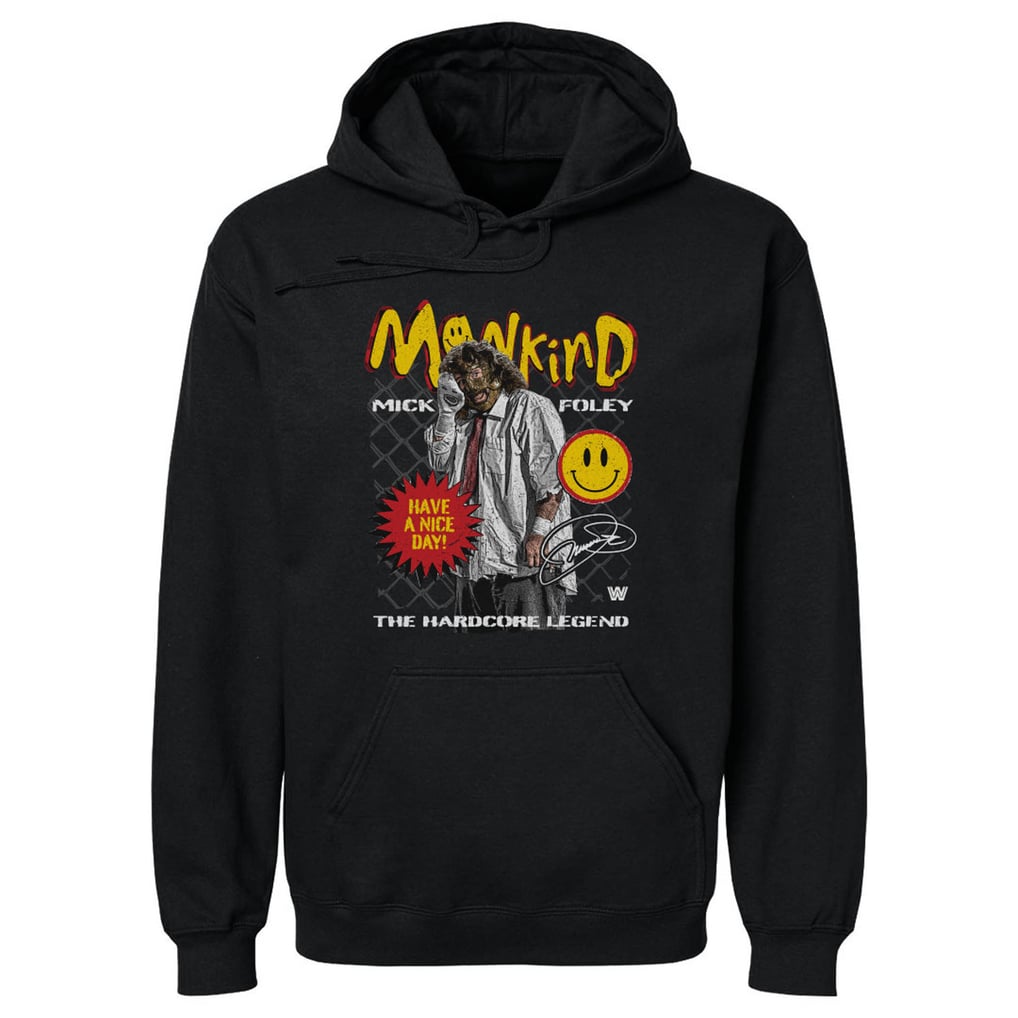  Mick Foley 500 Level Mankind Have A Nice Day Pullover Hoodie - Black