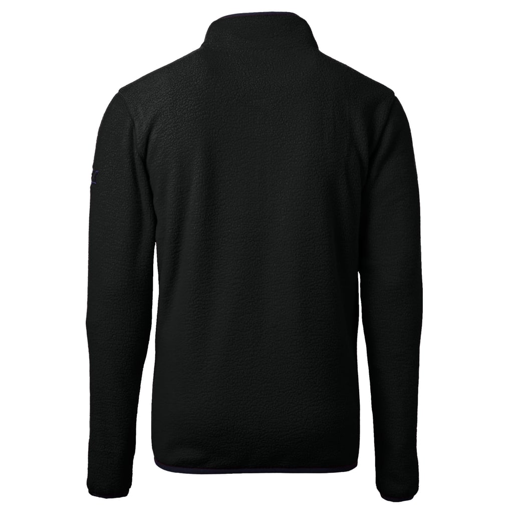 Midwestern State Mustangs Cutter & Buck Cascade Eco Sherpa Fleece Quarter-Zip Pullover Jacket - Black
