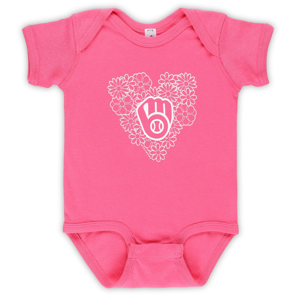 Milwaukee Brewers Soft as a Grape Infant 3-Pack Bodysuit Set