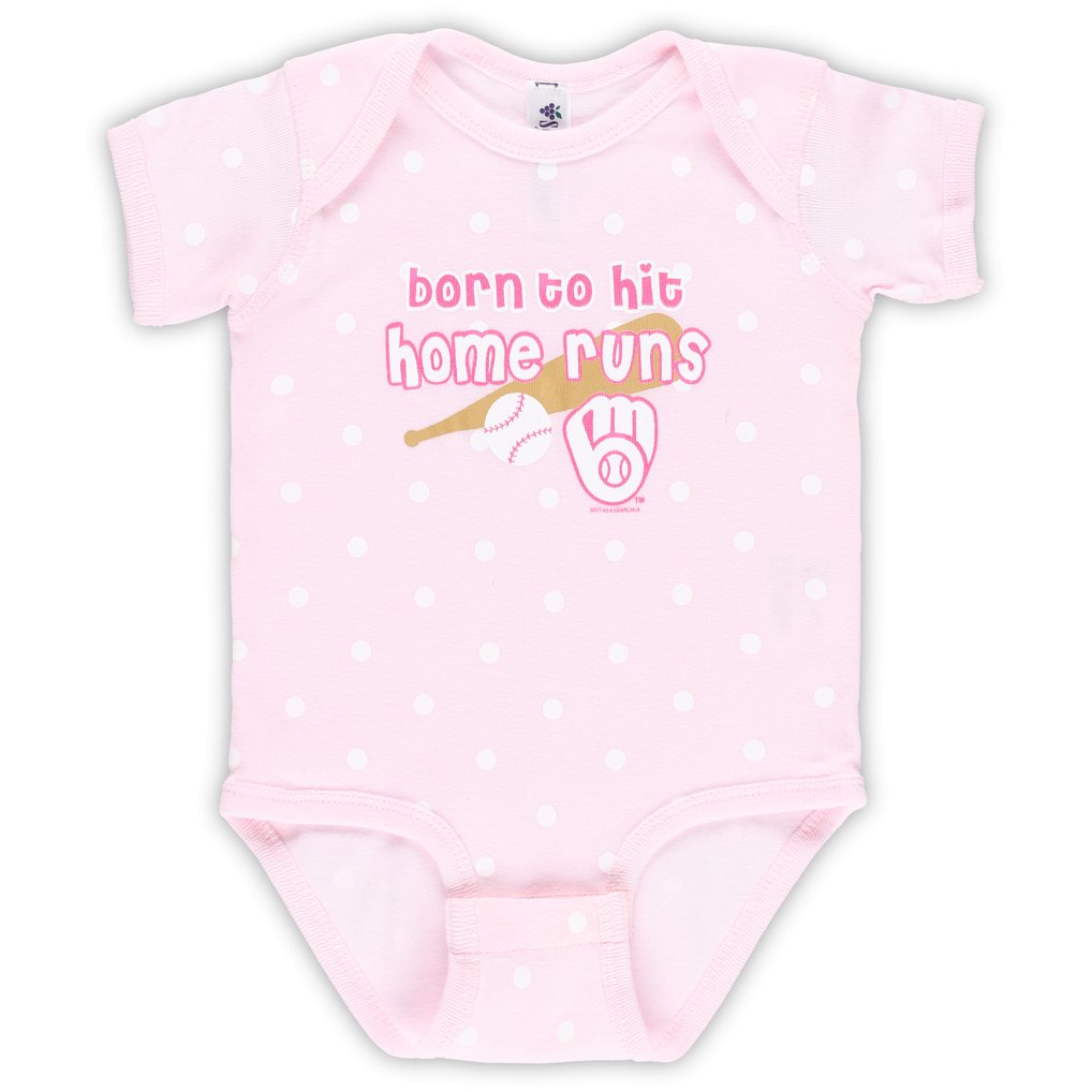 Milwaukee Brewers Soft as a Grape Infant 3-Pack Bodysuit Set