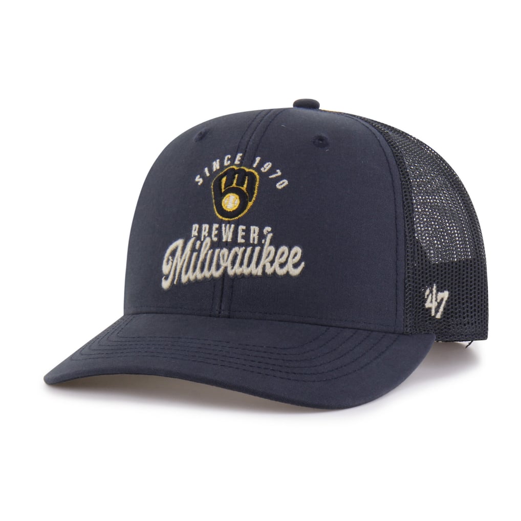 Milwaukee Brewers '47 Pitstop Trucker Adjustable Hat - Navy