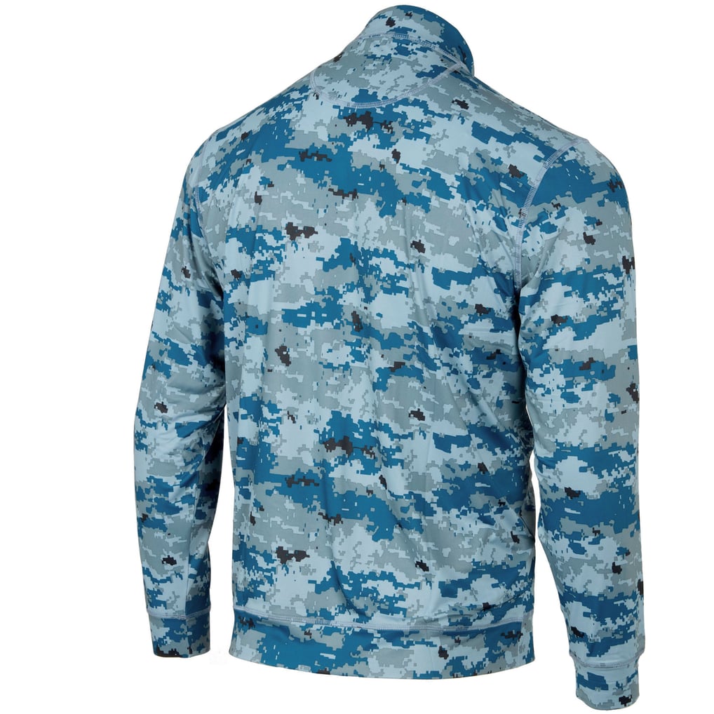Milwaukee Brewers Digital Camo Performance Quarter-Zip Pullover Jacket - Blue