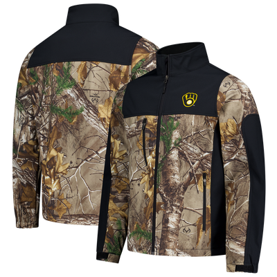  Milwaukee Brewers Dunbrooke Hunter Softshell Realtree Full-Zip Jacket - Camo
