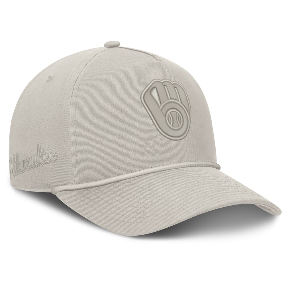  Milwaukee Brewers Fanatics Undertone A-Frame Adjustable Hat - Stone