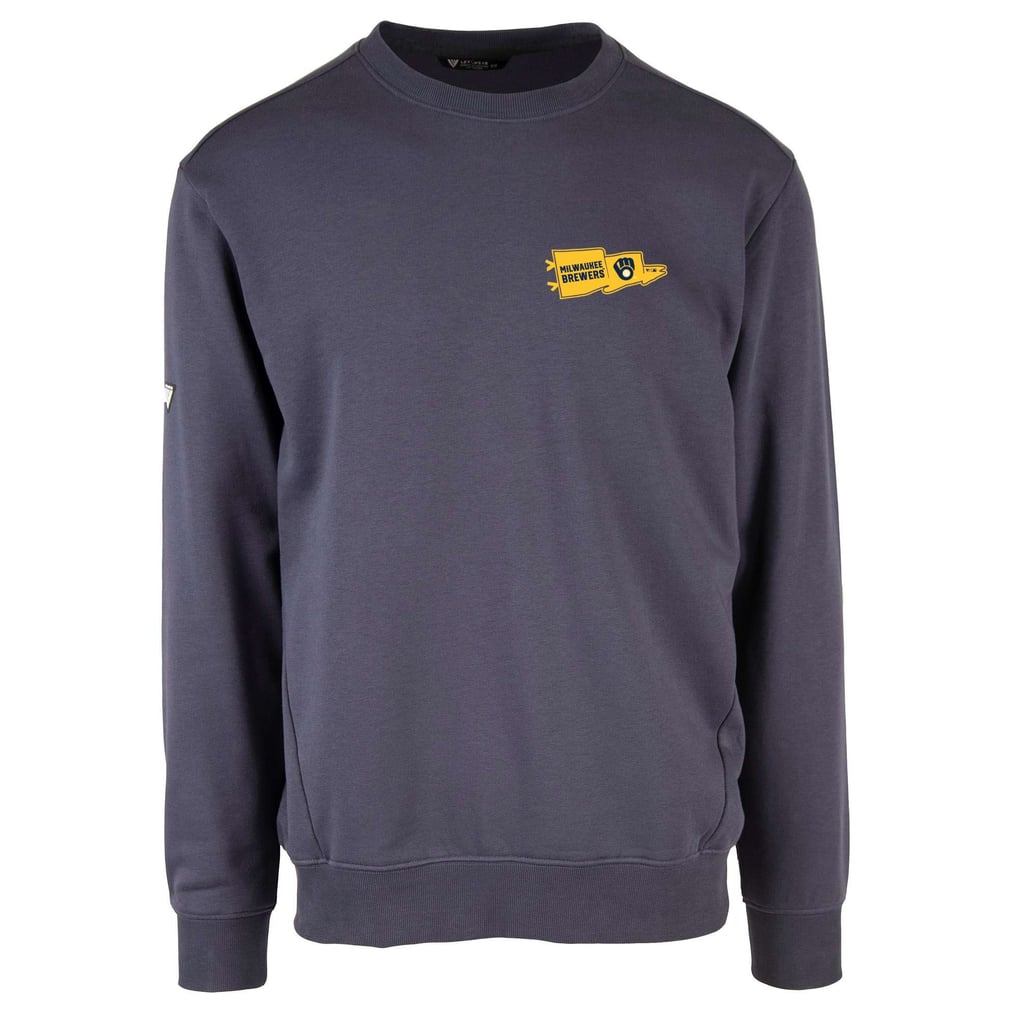  Milwaukee Brewers Levelwear  Zane Rafters Pullover Sweatshirt - Navy