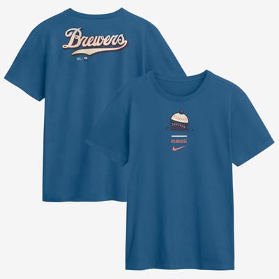 Milwaukee Brewers Nike 2026 City Connect 2-Hit T-Shirt - Blue