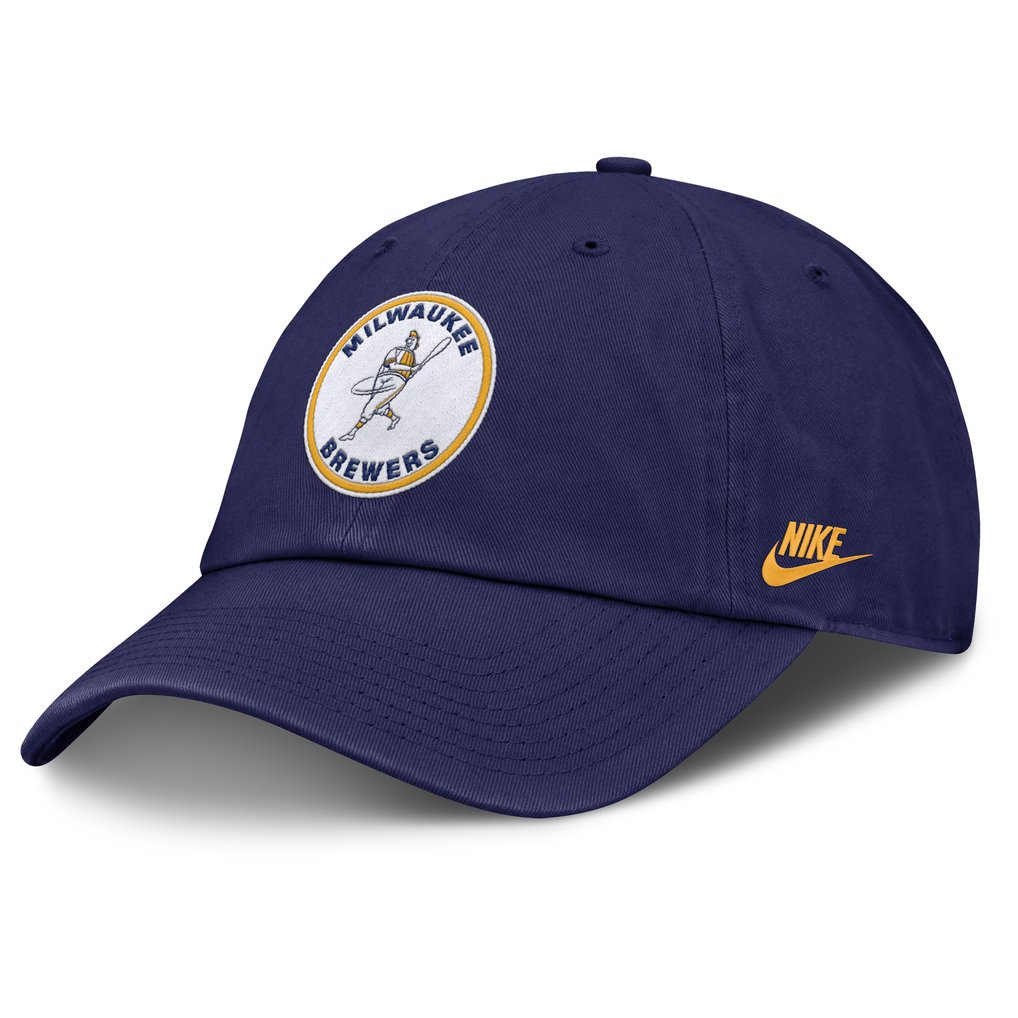 Milwaukee Brewers Nike Club Adjustable Hat - Navy
