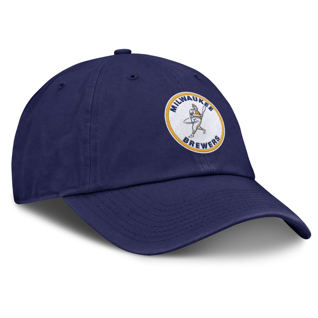 Milwaukee Brewers Nike Club Adjustable Hat - Navy