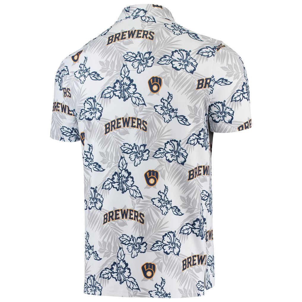 Milwaukee Brewers Reyn Spooner Performance Polo - White
