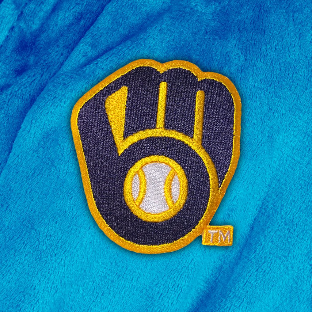 Milwaukee Brewers The Northwest Group Silk Touch Robe - Light Blue