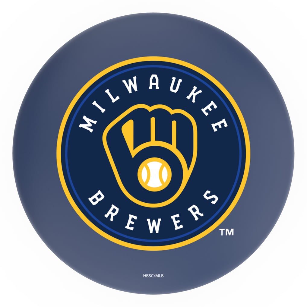Milwaukee Brewers 36" Swivel Counter Stool with Chrome Accent