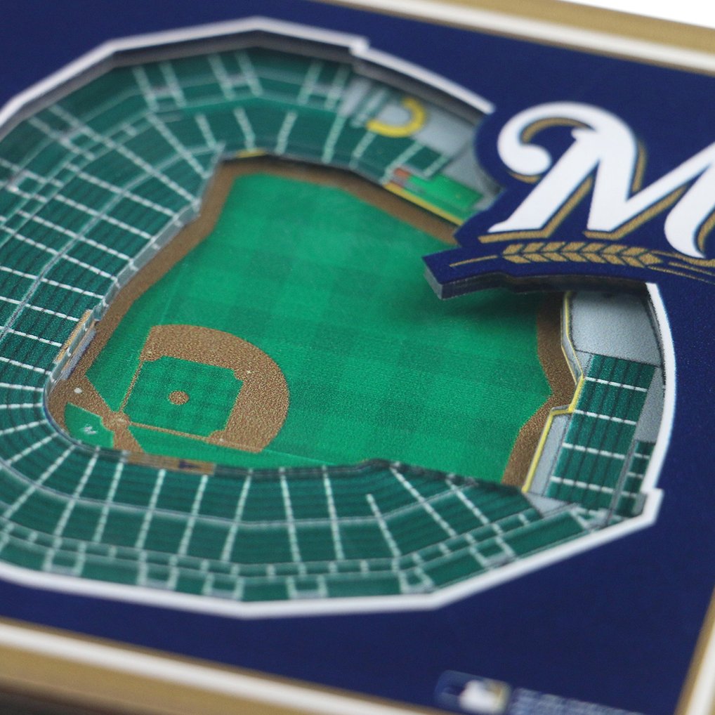 Milwaukee Brewers 3D StadiumView Coasters