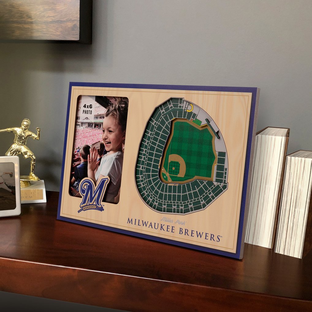 Milwaukee Brewers 3D StadiumView Picture Frame