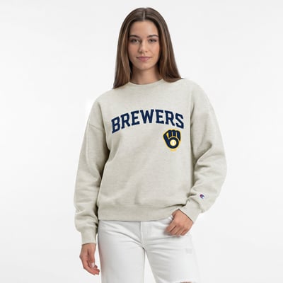  Milwaukee Brewers Champion Women's All-Star Sweatshirt - Oatmeal