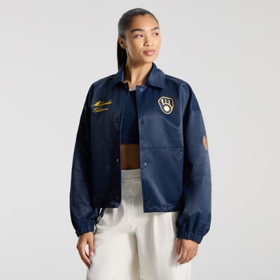 Milwaukee Brewers lululemon Women's Coaches Jacket - True Navy