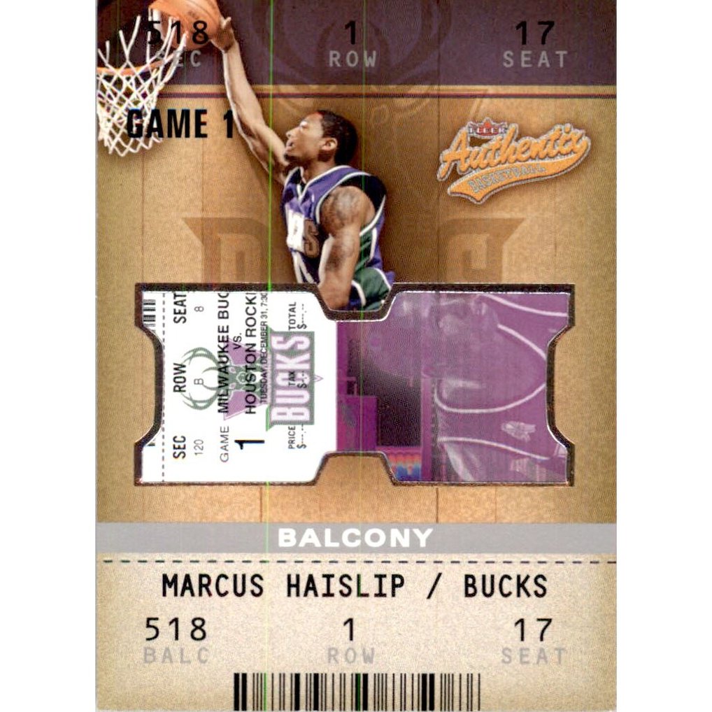 2002-03 Fleer Authentix Balcony #113 Marcus Haislip