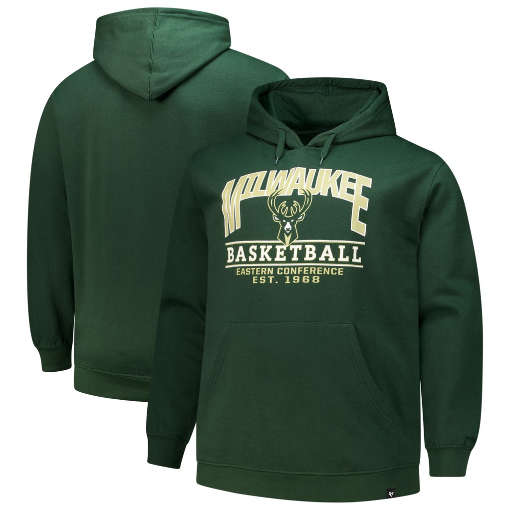 Milwaukee Bucks '47 Good Call Headline Pullover Hoodie - Hunter Green