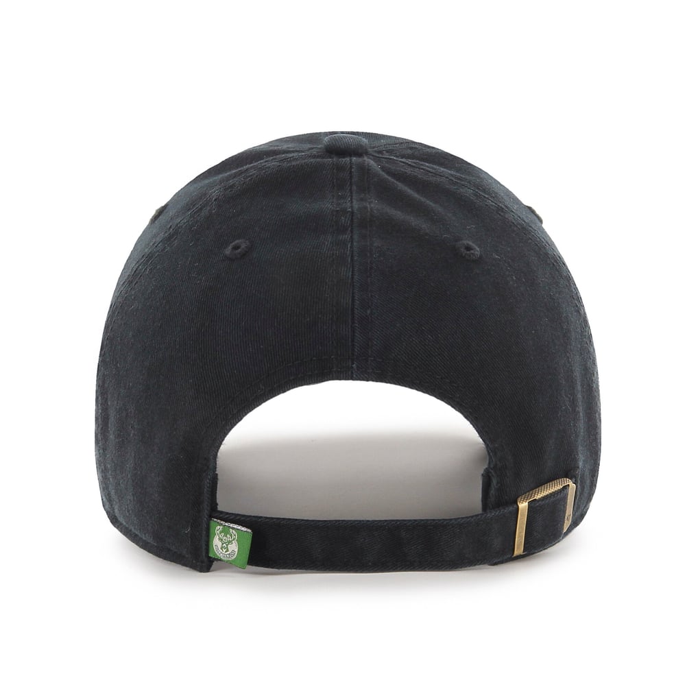  Milwaukee Bucks '47 Black on Black Clean Up Adjustable Hat