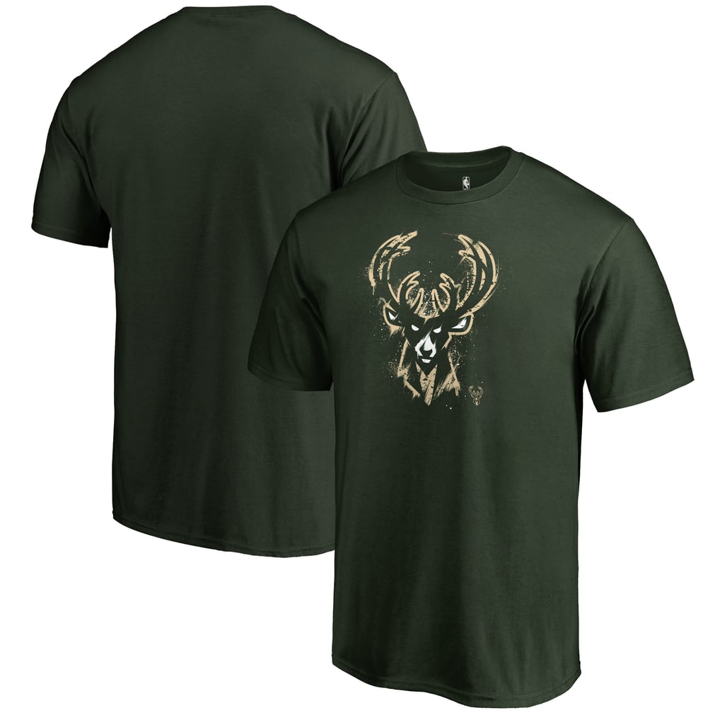 Milwaukee Bucks Splatter Logo T-Shirt - Green