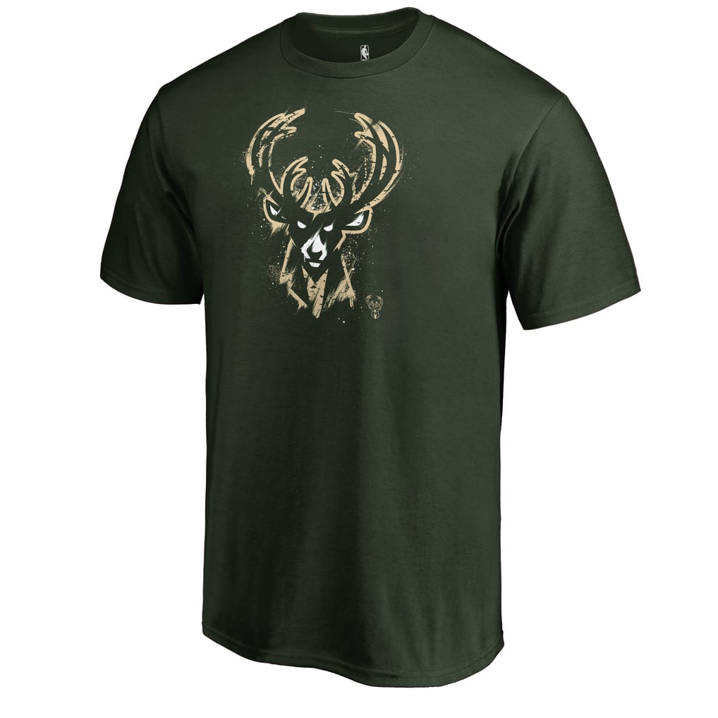 Milwaukee Bucks Splatter Logo T-Shirt - Green