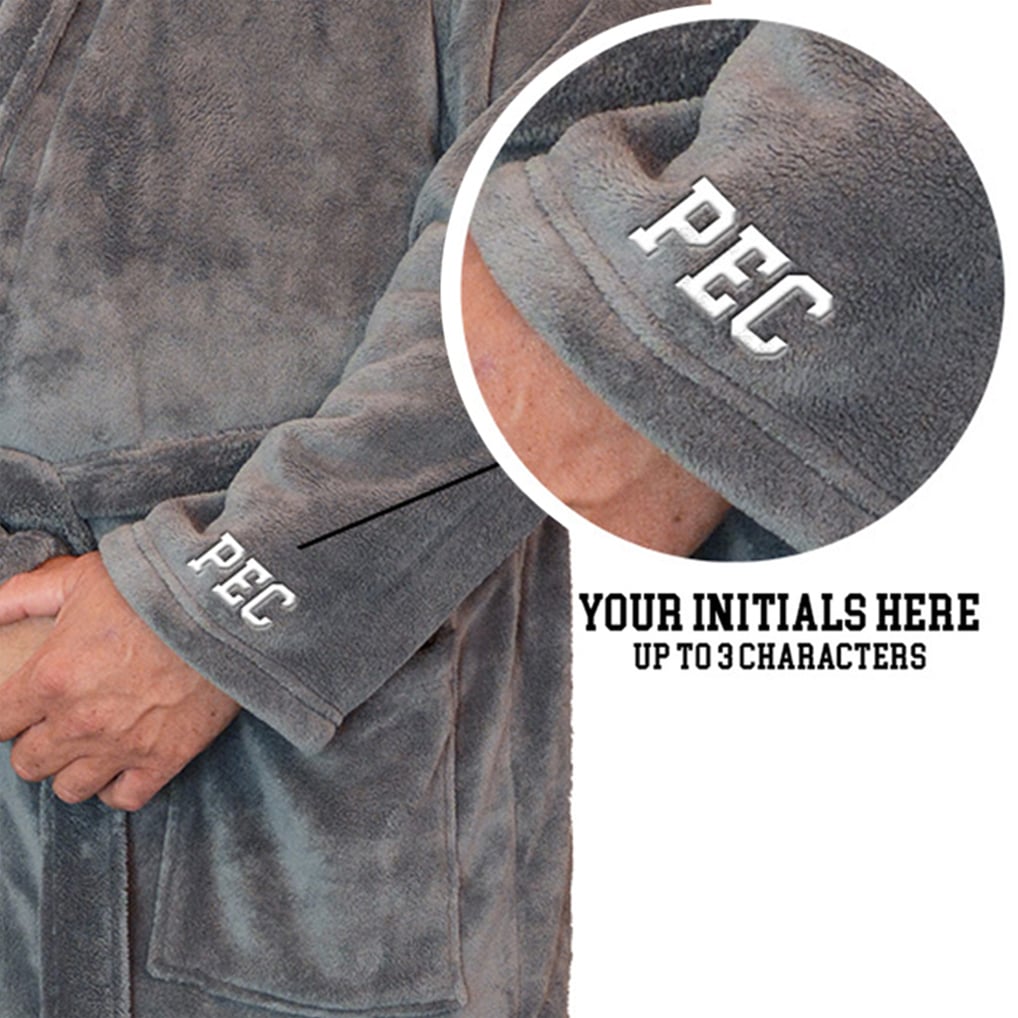 Milwaukee Bucks ISlide Personalized Boss Robe - Gray