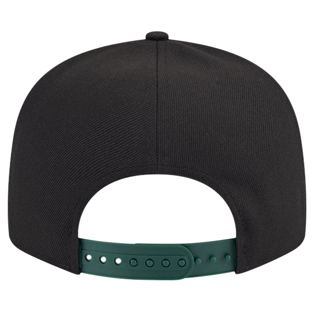 Milwaukee Bucks New Era Throwback Gradient Tech Font 9FIFTY Snapback Hat - White/Hunter Green