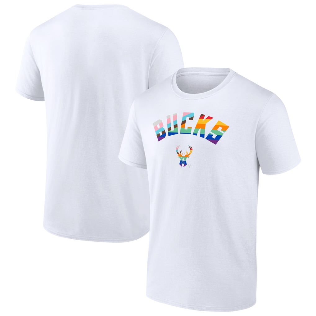 Milwaukee Bucks Pride T-Shirt - White