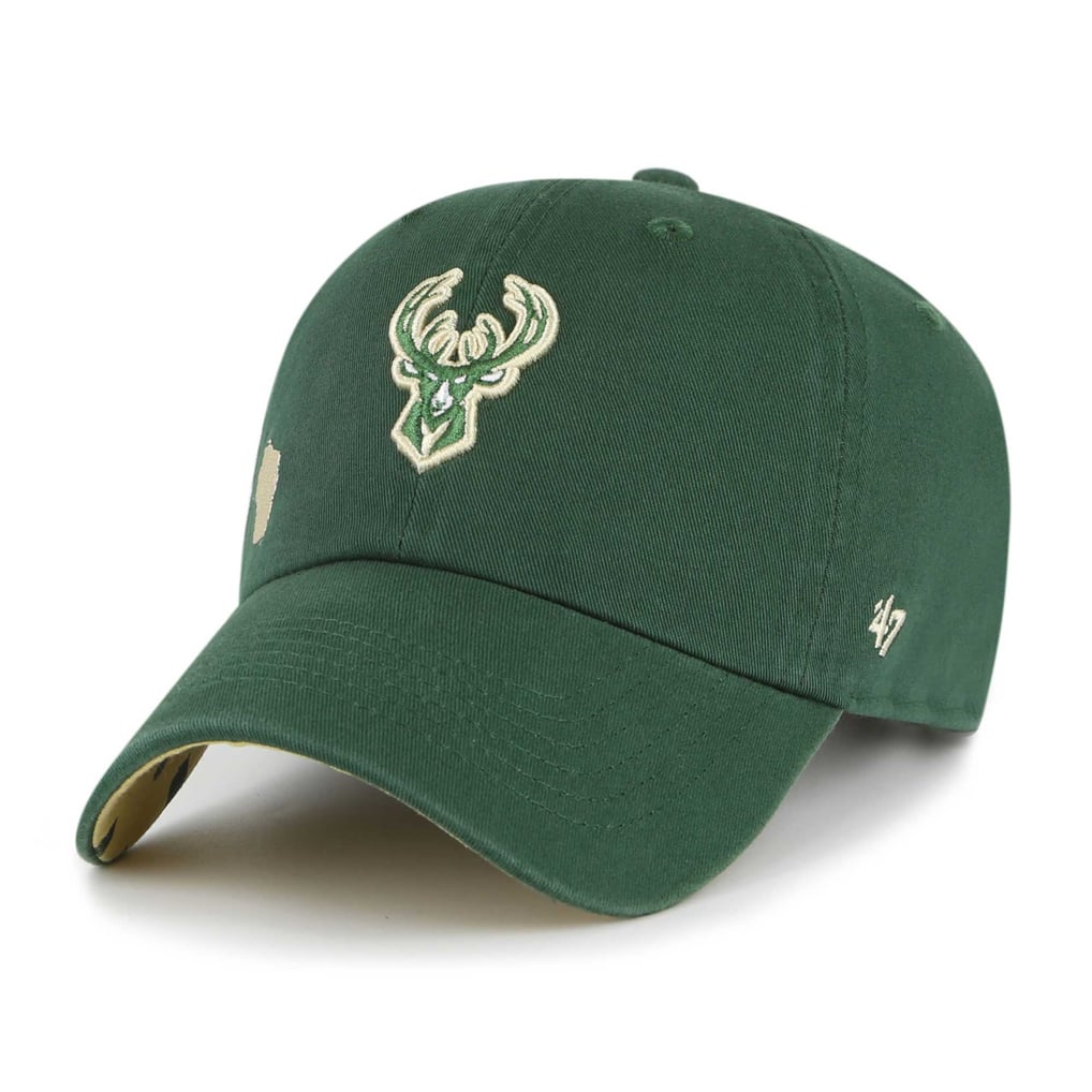  Milwaukee Bucks '47 Women's Confetti Undervisor Clean Up Adjustable Hat - Hunter Green