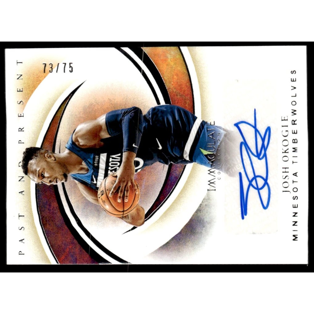2019-20 Immaculate Collection Past and Present Signatures #7 Josh Okogie