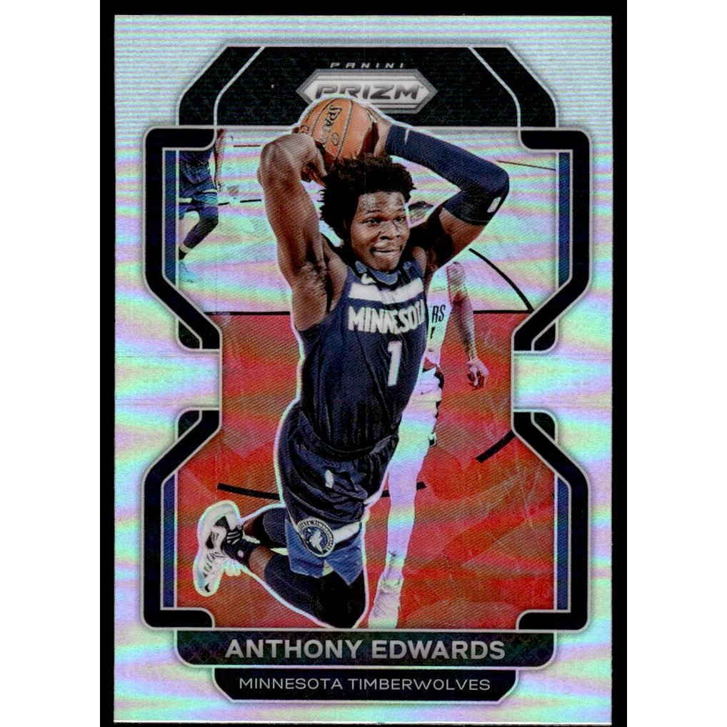 2021-22 Panini Prizm Prizms Silver #37 Anthony Edwards
