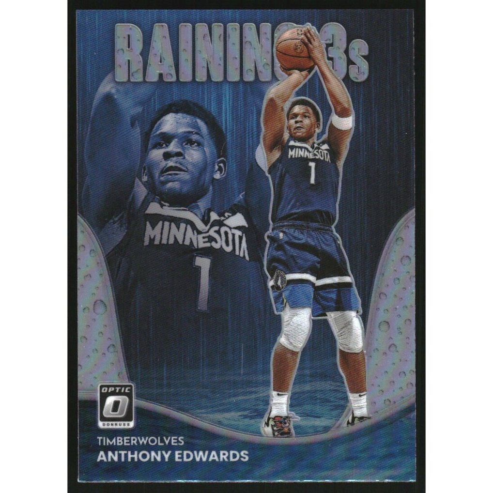 2022-23 Donruss Optic Raining 3s Holo #2 Anthony Edwards