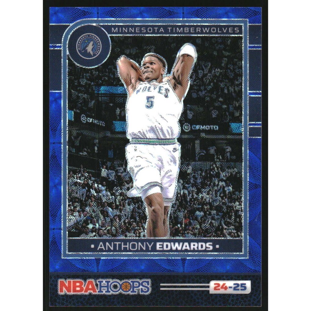 2024-25 Hoops Premium Prizms Blue Scope #181 Anthony Edwards