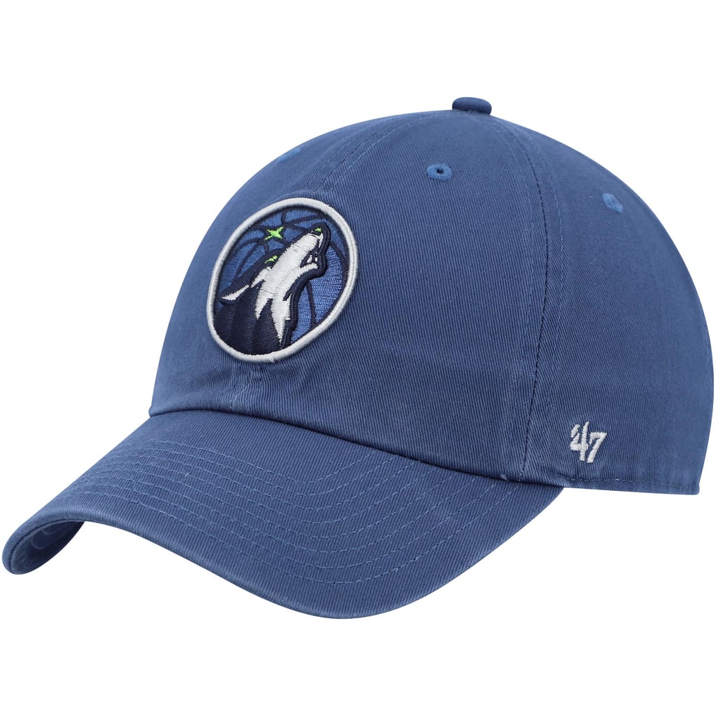  Minnesota Timberwolves '47 Core Logo Clean Up Adjustable Hat - Blue