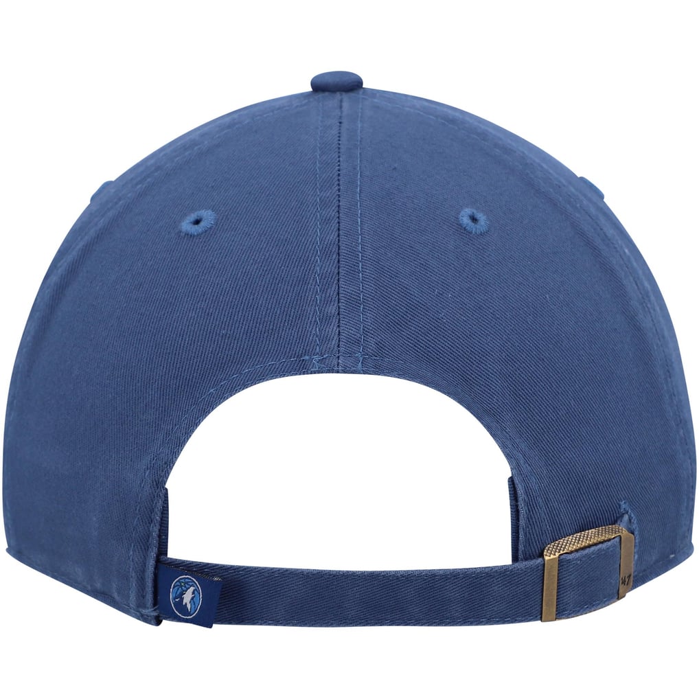  Minnesota Timberwolves '47 Core Logo Clean Up Adjustable Hat - Blue
