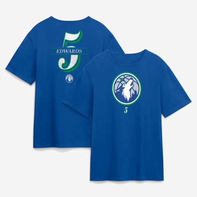 Anthony Edwards Minnesota Timberwolves In the Paint Legacy T-Shirt - Blue