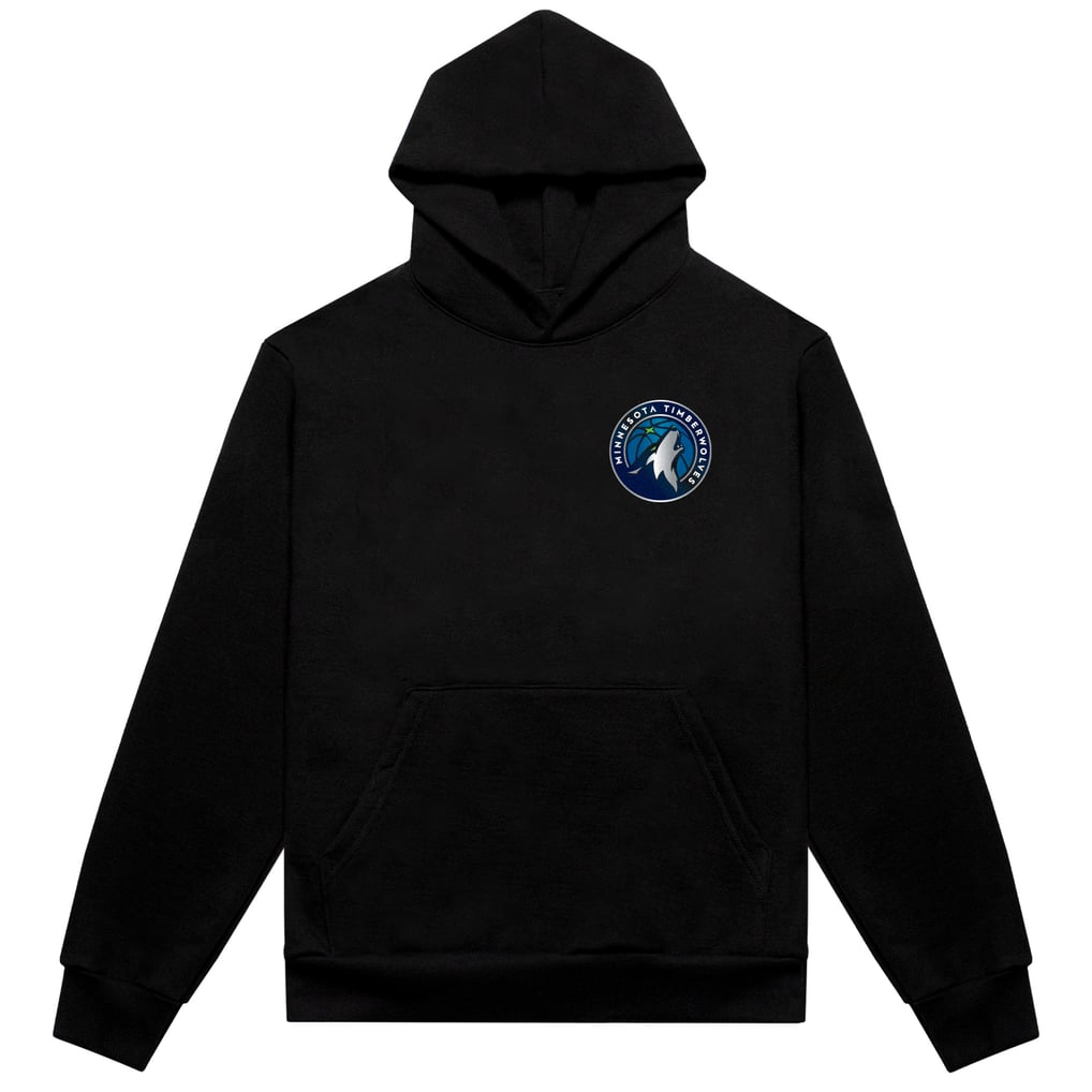 Minnesota Timberwolves Authmade Vintage Metal Premium Heavyweight Pullover Hoodie - Black