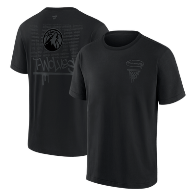 Minnesota Timberwolves Fanatics Blackout Heavyweight T-Shirt