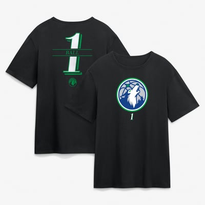 LaMelo Ball Minnesota Timberwolves In the Paint Legacy T-Shirt - Black