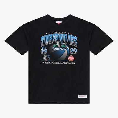  Minnesota Timberwolves Mitchell & NessCore Graphic T-Shirt - Black
