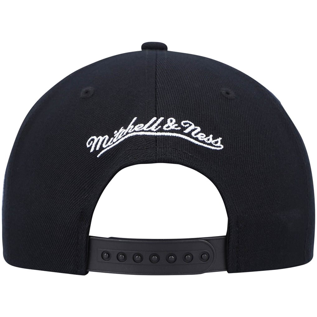 Minnesota Timberwolves Mitchell & Ness Hardwood Classics Script 2.0 Snapback Hat - Black
