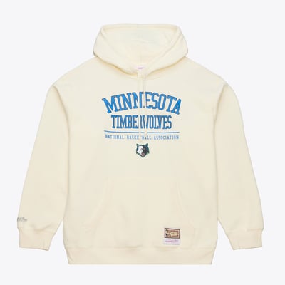 Minnesota Timberwolves Mitchell & Ness Walk-Off Fleece Hoodie - Cream