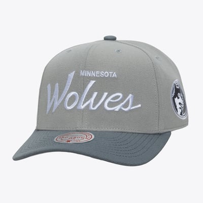 Minnesota Timberwolves Mitchell & Ness Thunderstorm Head Coach Pro Crown Snapback Hat - Gray