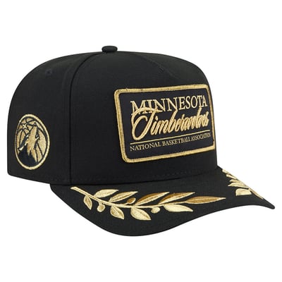  Minnesota Timberwolves New Era Golden 9FIFTY Snapback Hat - Black
