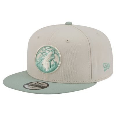  Minnesota Timberwolves New Era Color Pack 9FIFTY Snapback Hat - Cream/Light Green