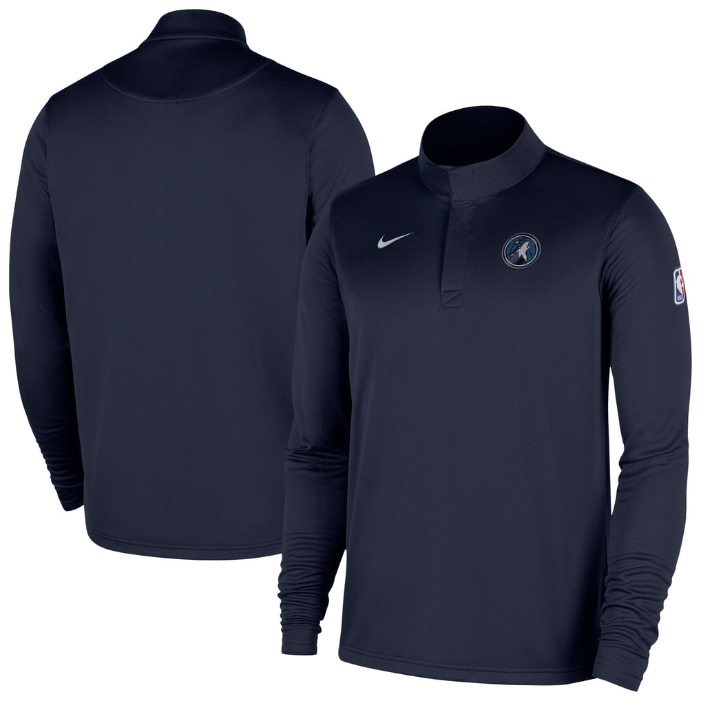 Minnesota Timberwolves Nike 2025/26 Authentic Coaches Quarter-Zip Dri-Fit Top - Navy