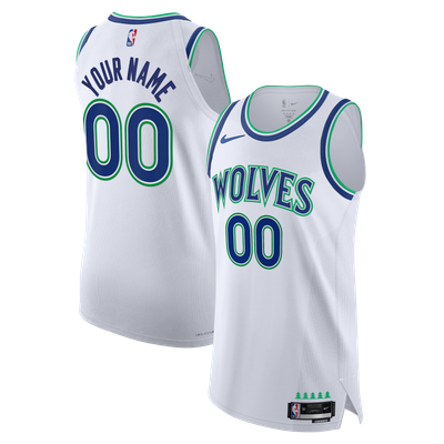  Minnesota Timberwolves Nike Authentic Custom Jersey - Association Edition  - White