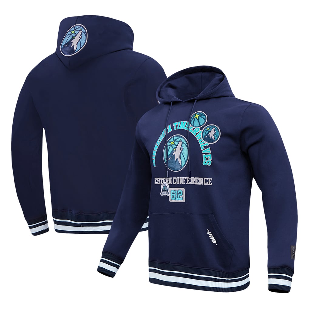 Minnesota Timberwolves Pro Standard Area Code Pullover Hoodie - Navy